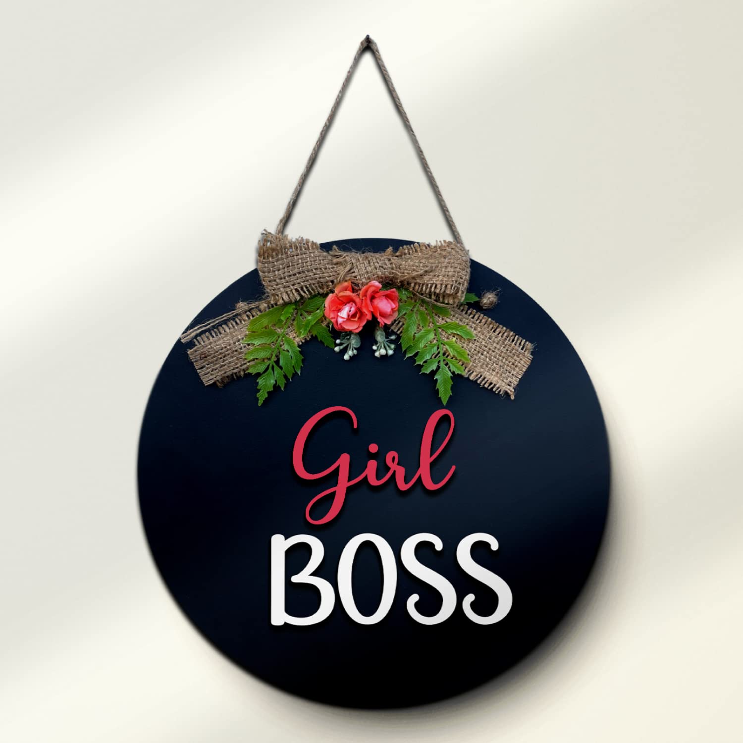 Chalk My Theme Girl Boss Decor Frames Wall Hanging Frame Board For Unique Birthday Gifts For Women And Girls | Girls Room Decora